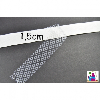 Buy Fixierband Fixiernets Saumband Breite 15mm weiss klebend . Picture 1