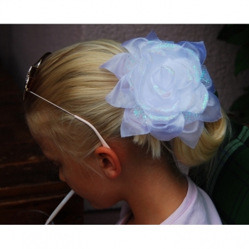 Kaufen Haargummi Haarschmuck Zopfhalter weiss Haarschmuck für Hochzeit Haarschmuck Blume Haargummi für Mädchen Haarschmuck Kommunion. Bild 1