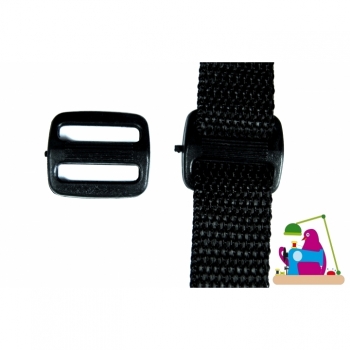 Buy 1St. Stopper Schieber Gurt Regulator Breite 40mm Farbe schwarz Kunststoff für Gurtband 4cm Gurtband für die Taschen Kurzwaren Nähzubehör. Picture 3