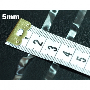 Kaufen 1m Silikonband Silikonlitze Transparentband Framilon Band transparent 5mm für Raffungen und Kräuselungen BH Gummilitze silikon nähen. Bild 3