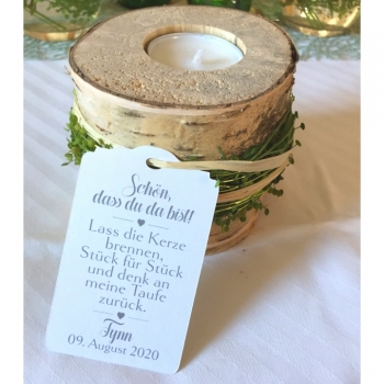 Buy 1 St.Teelichthalter Holzkerze Kerze aus Holz Adventskerze Kerzenständer Kerze Hochzeit Kerze Taufe Birke Windlicht Holzdeko Holz. Picture 6