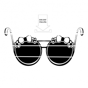Kaufen Plotterdatei Sommer Brille Flip Flops SVG DXF sofort download. Bild 7