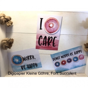 Kaufen Digi Stamps Clipart Sweet Donuts PNG JPG Scrapbooking Happy Birthday Einladungen für Druck. Bild 4