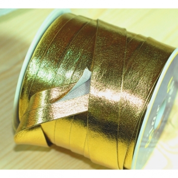 Buy  Schrägband gold silber Kunstleder Breite 2cm Papspelband Stoffkante Cord Meterware alles für die Taschen, Tasche nähen, Bias tape, sew. Picture 2