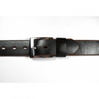 Men's leather belt length 114cm width 5cm black brown