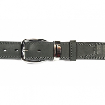 Classic grey belt length 134cm width 4cm doble seam, leather belt for him, gift for him, mens accessories, accessories for him