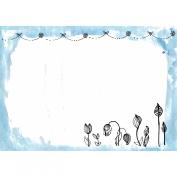 Kaufen Doodle Grenzen "Floral" für Scrapbooking, Web, Visitenkarten, Einladungen, Plotter Projekten. Bild 2