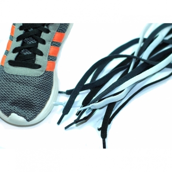 Elastic shoe laces 85cm 8mm flat 3 colors on offer