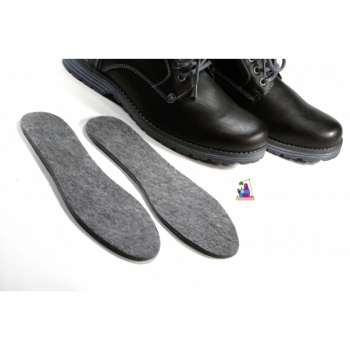 Shoe soles made of felt for warm feet in winter size 36 to 44 soles for shoes, insoles, soles for sports shoes, slippers