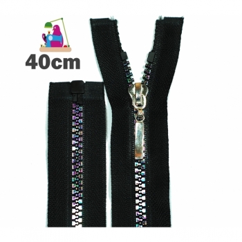Rainbow Zipper 40cm 5mm plastic tooth