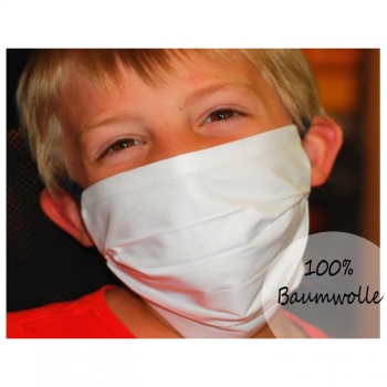 Kaufen SALE! Kinder Mundschutzmaske waschbar mit Platz für Filter, weiss blau unisex, Baumwolle mundschutz maske, doppelagig, verstellbar, face mask. Bild 1
