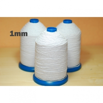 Kaufen Gummifaden 1mm rund elastikband weiss elastische Kordel Hutgummi Gummiband Gummilitze Elastikband. Bild 1
