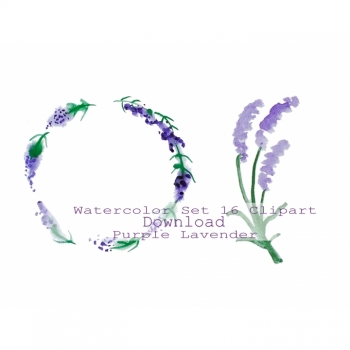 Kaufen Digi Stamps Lavendel Blumen, Lavendel Kranz, Files für Sublimation Print web banner. Bild 2
