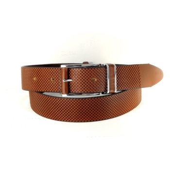 Classic brown leather belt for men or women unisex length 118cm width 3,5cm jeans belt, skinny belt, mens gift, gift for her, handcrafted