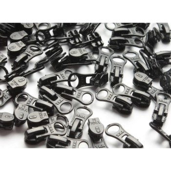 Kaufen YKK Zipper 3mm Slider Schieber f&uuml;r endlose Rei&szlig;verschl&uuml;sse schwarz. Bild 2