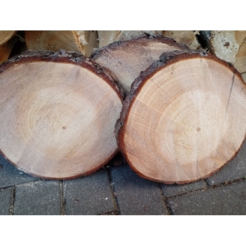 Rustic wooden discs Tree discs 25cm round discs